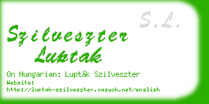 szilveszter luptak business card